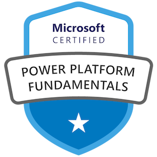Badge Microsoft Certified: Power Platform Fundamentals