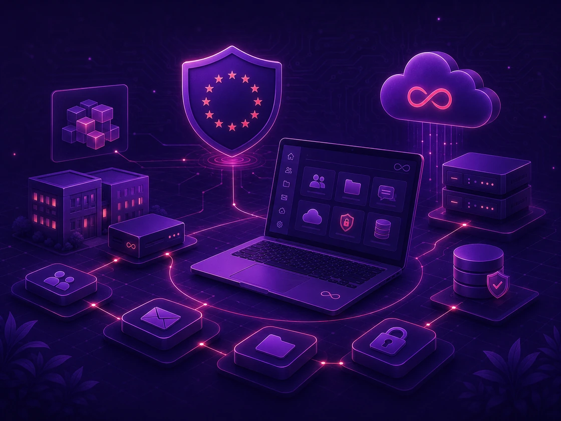 Illustration d’une architecture open-source et européenne pour PME